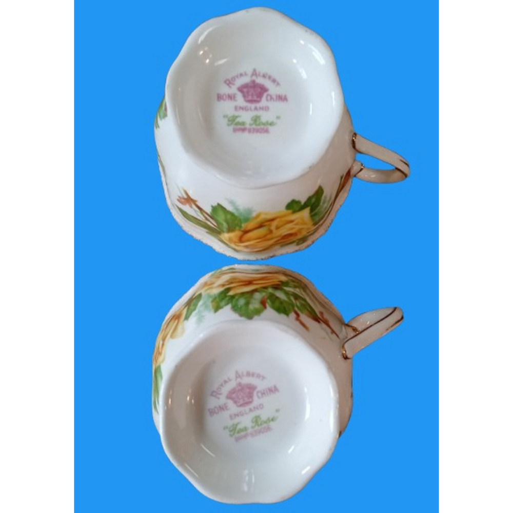Royal Albert Yellow Tea Rose Tea Set Bone China England 7 Pcs Lot - Picture 10 of 12